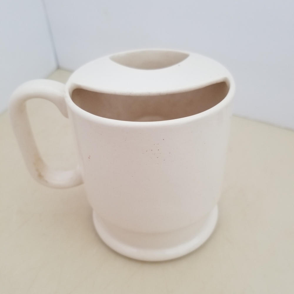 Cream Mug with Mustache Design - Picture 4 of 4